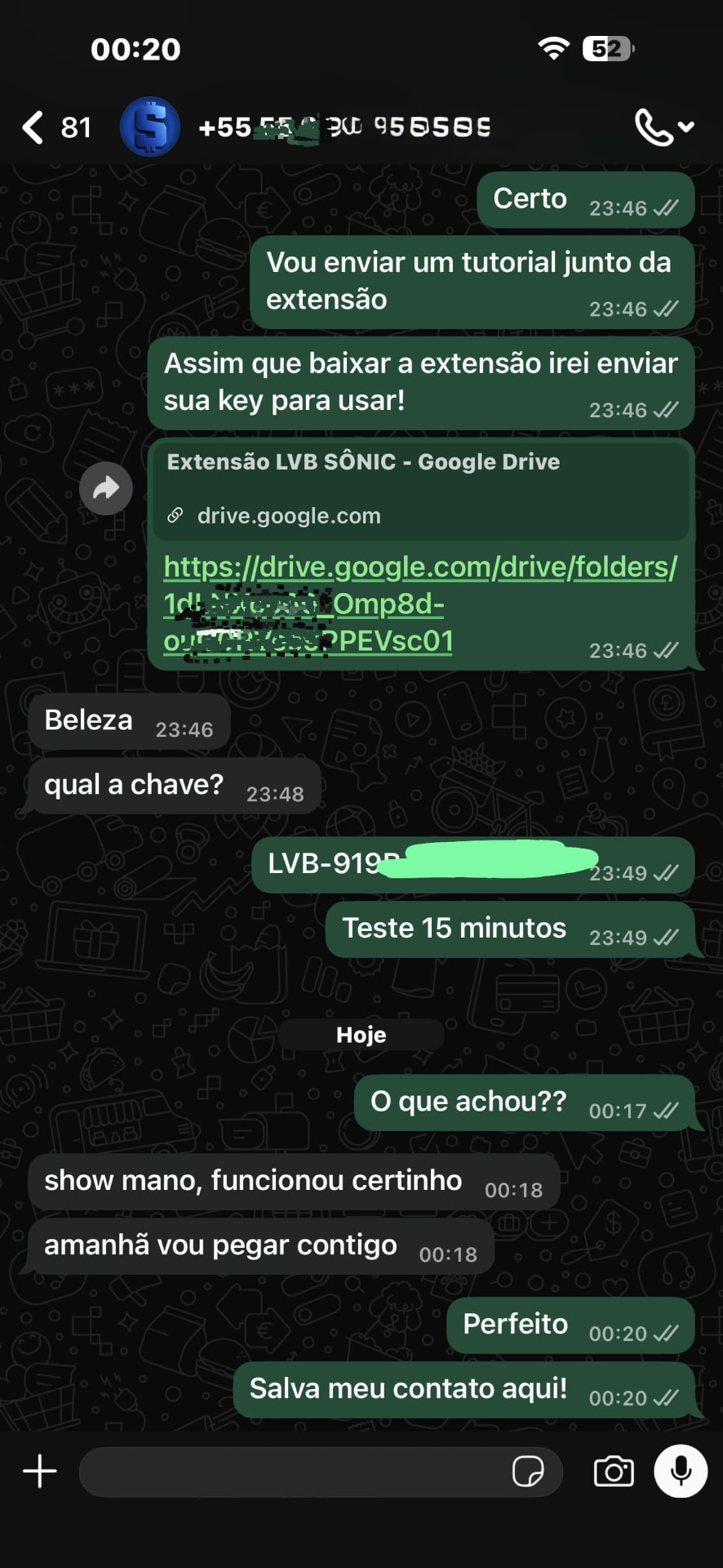 Depoimento de cliente 1